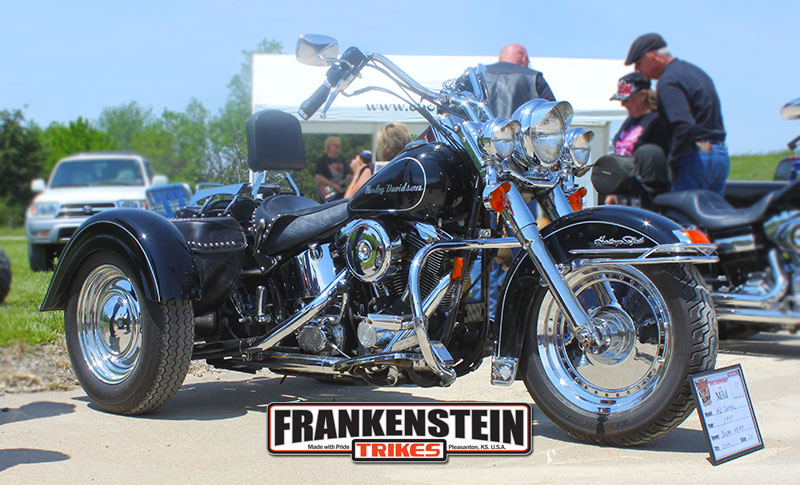 frankenstein trikes trike conversion on heritage softail